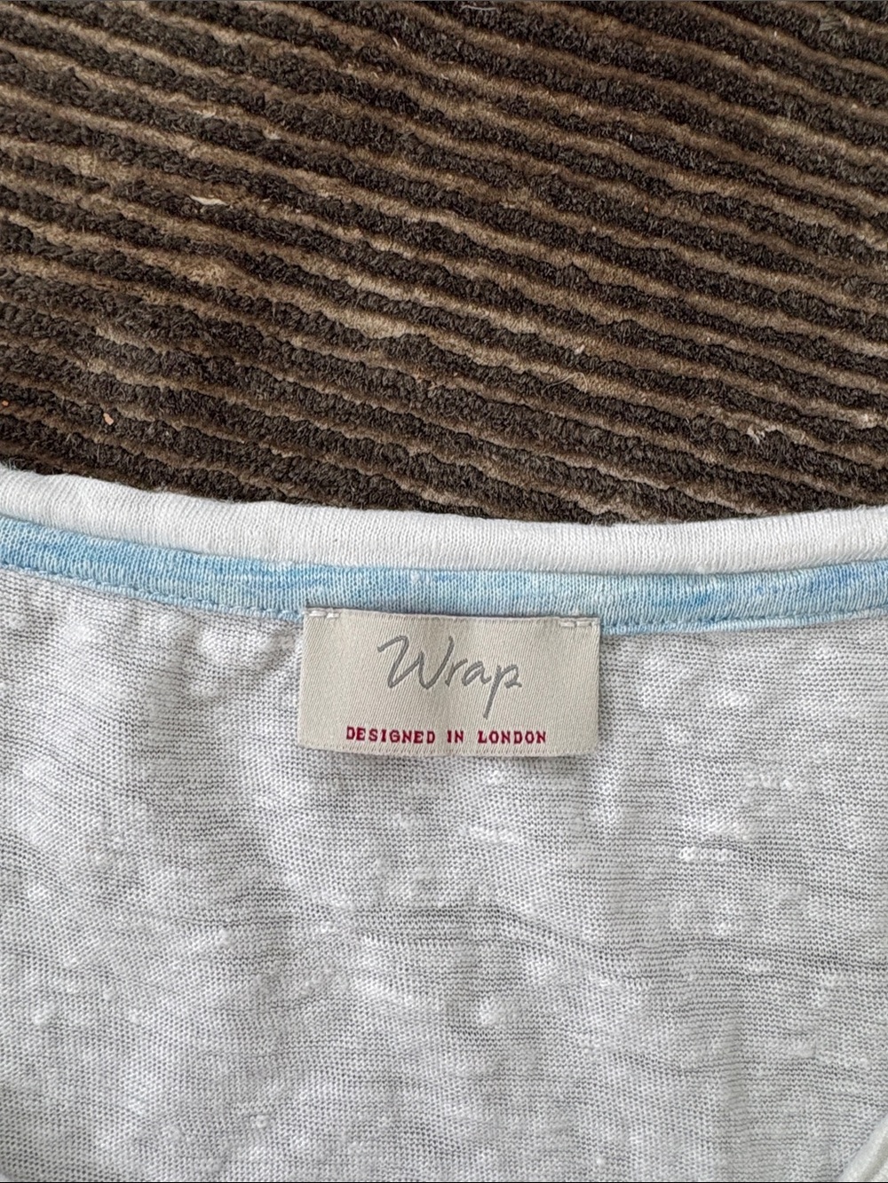 WRAP Linen Top - Picture 2 of 5